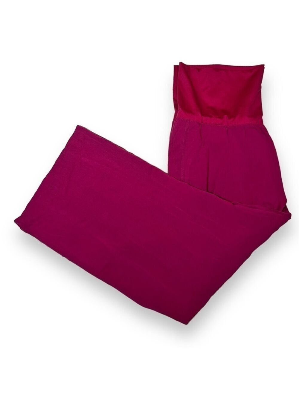 Old Navy Maternity Foldover-Waist Playa Wide-Leg Pants Boysenberry Juice Size L